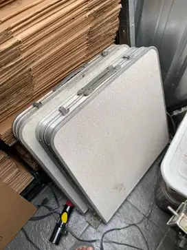 Meja lipat besi portable borongan
