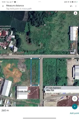 DISEWAKAN TANAH PERGUDANGAN
