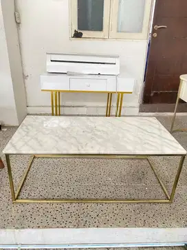 Meja marmer granite mewah ruang tamu multifungsi