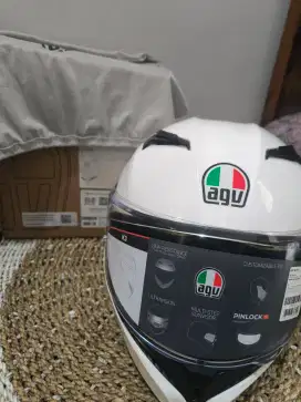 Helm AGV K3 Warna Putih Ukuran L (SNI)