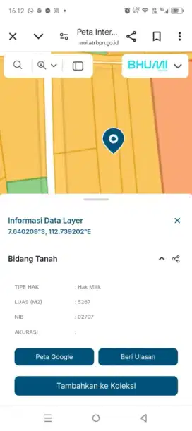 Tanah murah . Lahan siap bangun