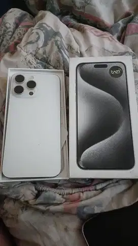 Jual Iphone 15 pro max 256gb white titanium garansi resmi