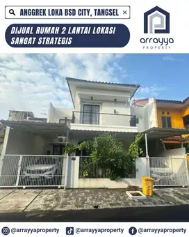 DIJUAL RUMAH LUAS 2 LANTAI CLUSTER ANGGREK LOKA BSD 'ARB126'