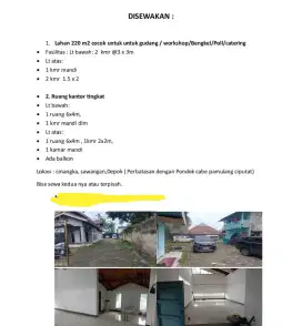 Disewakan cepat rumah mewah bangunan kokoh luas sekali