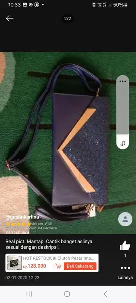Tas clutch pesta wanita cantik