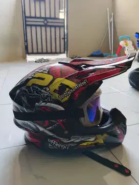 Helm Jpx cross + Kacamata