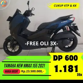 KREDIT DP CUMA 600RIBU YAMAHA NEW NMAX 155 2021 PROSES KILAT KTP KK
