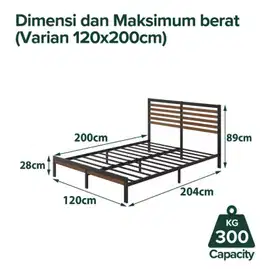 Dipan Zinus 120 x 200 bonus springbed