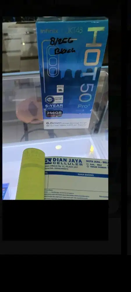 Infinix hot 50 pro plus layar lengkung 8/256