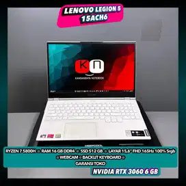 Lenovo Legion 5 15ACH6 Ryzen 7 5800H RTX3060 6GB Ram16GB Ssd512GB