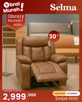 PROMO SOFA RECLAINER ROCKING NORTON by SELMA