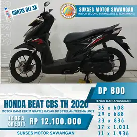 DI JUAL HONDA BEAT CBS TH 2020 CASH KREDIT ATAU TUKAR TAMBAH
