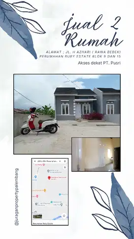 jual rumah dekat pusri