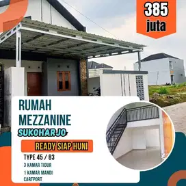 DIJUAL RUMAH MEZZANINE 3 KAMAR TIDUR BARU SIAP HUNI
