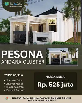 PESONA ANDARA CLUSTER  Cluster Mewah dgn Design Unik di Tjg Senang
