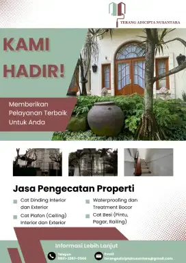 Jasa Pengecatan Rumah, Ruko, Gudang, dan Bangunan Sipil Lainnya