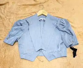 blazer crop wanita