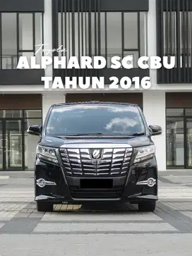 TOYOTA ALPHARD 2.5 SC CBU 2016 MATIC