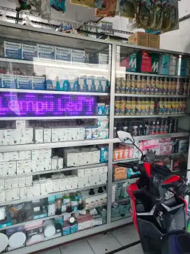 Etalase display produk clear 250x200x40cm