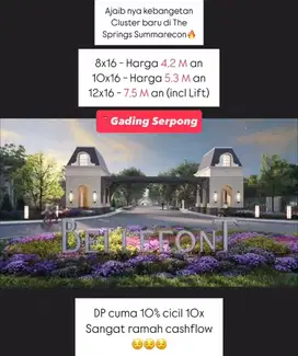 BELLEFONT NEW CLUSTER SUMMARECON SERPONG 4MAN BERGAYA PARIS! LIMITED