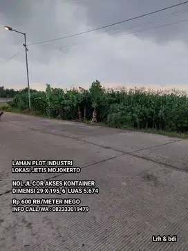 Lahan plot industri jetis mojokerto
