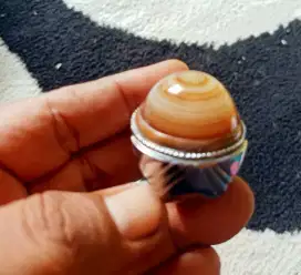 Batu Cincin Puser Bumi JUMBO Ring Monel Size 10