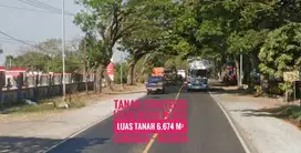 DIJUAL Tanah Pekarangan LD 86 mtr, Jl Raya Propinsi, CARUBAN