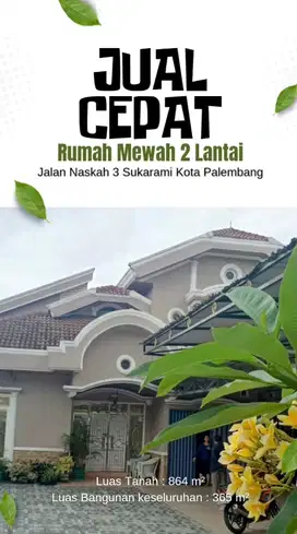jual rumah mewah murah di palembang