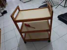 rak roda buat dapur bahan kayu sintetik