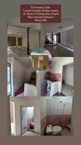 Di Sewakan Tempat Usaha di Kelapa Dua Depok