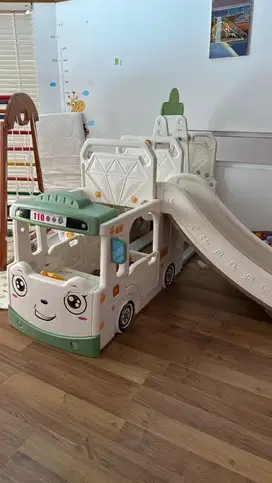 Mainan anak BUS, slide dan ayunan