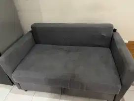 Sofabed Abu-abu - multi storage