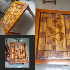 Set Meja Makan Kayu Jati Belanda