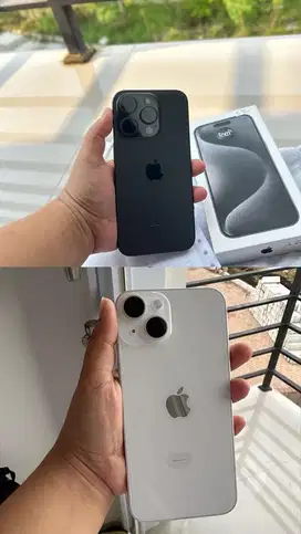 Iphone 15 Pro 128gb dan Iphone 14 white 128gb muluss ex ibox