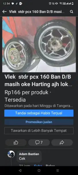 vlek stdr pcx 160 ban masih oke
