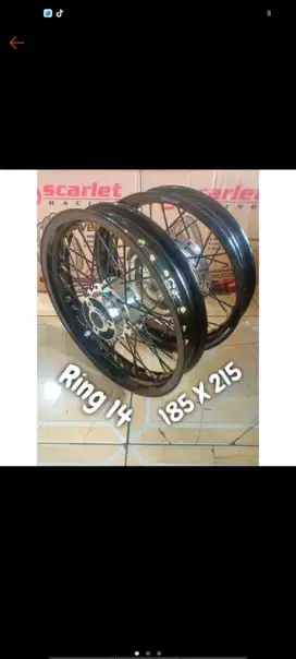 VELG PAKETAN JARI JARI RING 14 (185-215) SCARLET