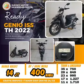 CASH KREDIT DP 400 HONDA GENIO ISS TAHUN 2022 UNIT MULUS BERGARANSI