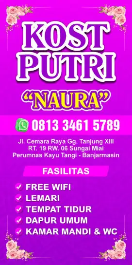 Kost putri  Naura Banjarmasin