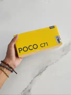 poco c71 8/128 baru resmi garansi 15 bulan
