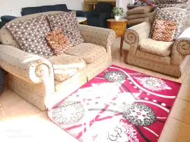 Sofa mewah 2+1 jok bisa dilepas bahan tebal