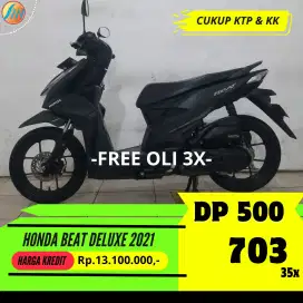 HONDA BEAT DELUXE 2021 KREDIT DP 500RB ANGSURAN SANGAT RENDAH KTP KK