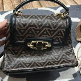 Preloved Tas Aldo Brown Multicolor