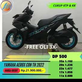 YAMAHA AEROX CON TH 2022 FREE KIRIM SEJABODETABEK DAN BERGARANSI