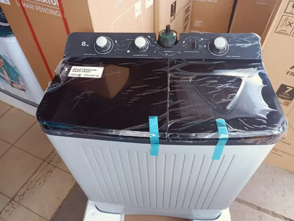 MESIN CUCI TWIN TUB POLYTRON PWM 8081