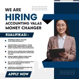 DICARI ACCOUNTING/ADMINSTRASI DIUTAMAKAN MEMPUNYAI PASSPORT