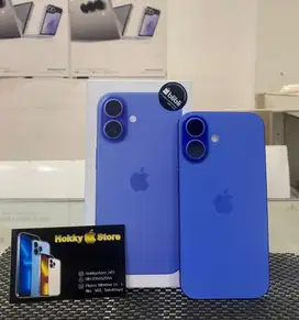 Iphone 16/128gb Ultramarine garansi resmi April 2026 bh 100%