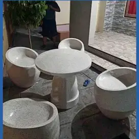 Meja Taman Set Kursi Terazo Asli Harga Pabrik Dpk2