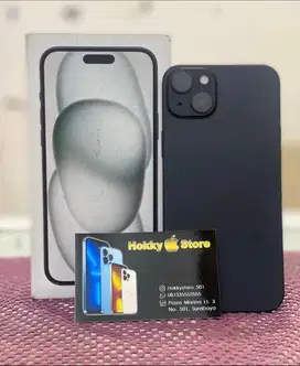 Iphone 15plus /128gb Black garansi ibox April 2026 bh 100%