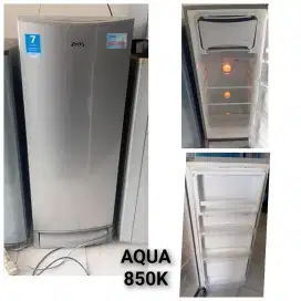 Kulkas AQUA bekas bergaransi