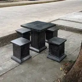 Meja Taman Set Kursi Terazo Asli Harga Pabrik Dpk6